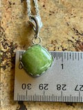 Rare Mexican Green Idocrase in Sterling Necklace