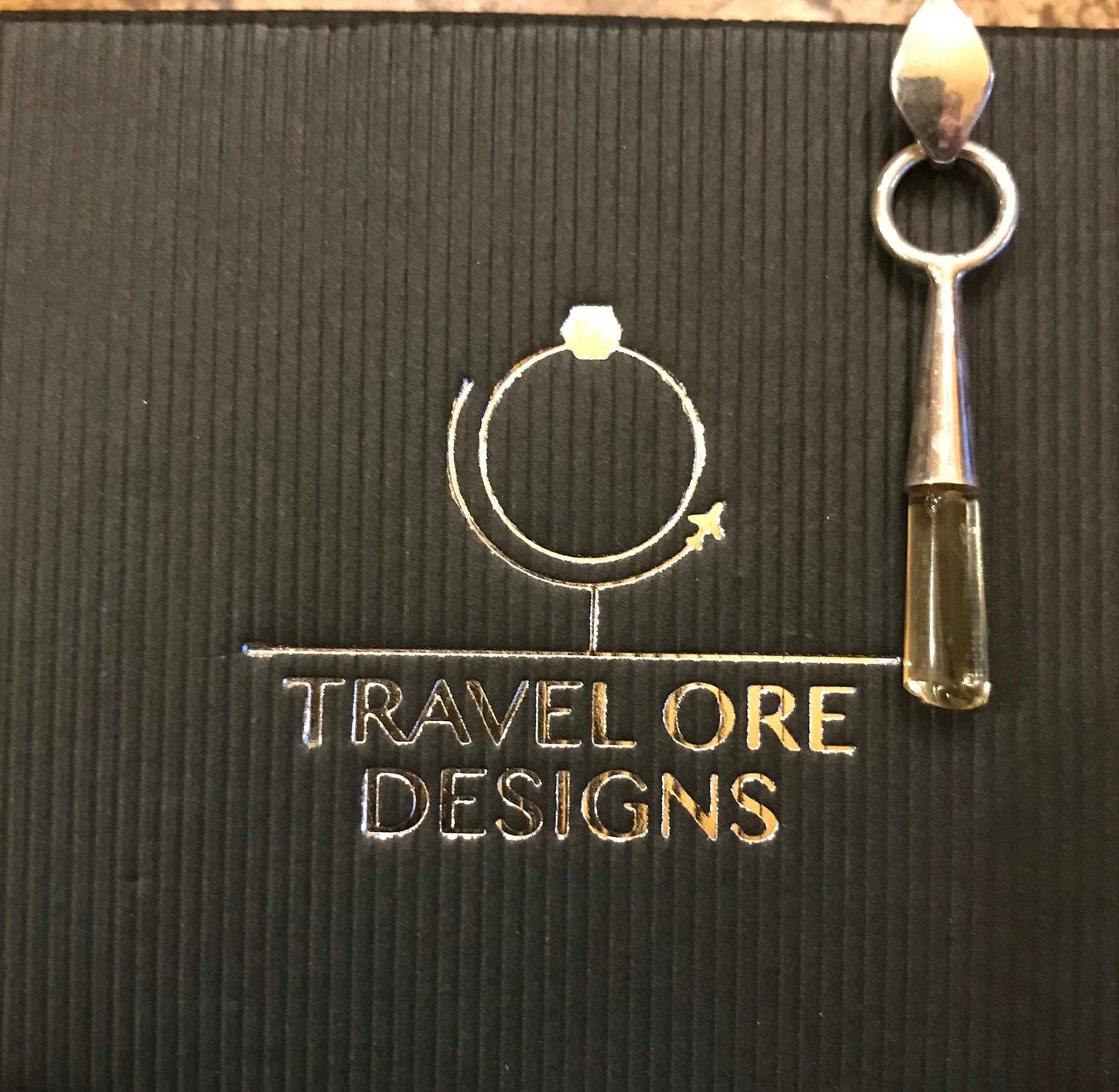Petite Gambian Citrine and Sterling Pendant