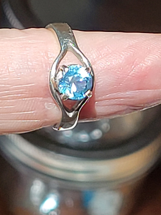 Nigerian Aquamarine and Sterling Ring Special Order