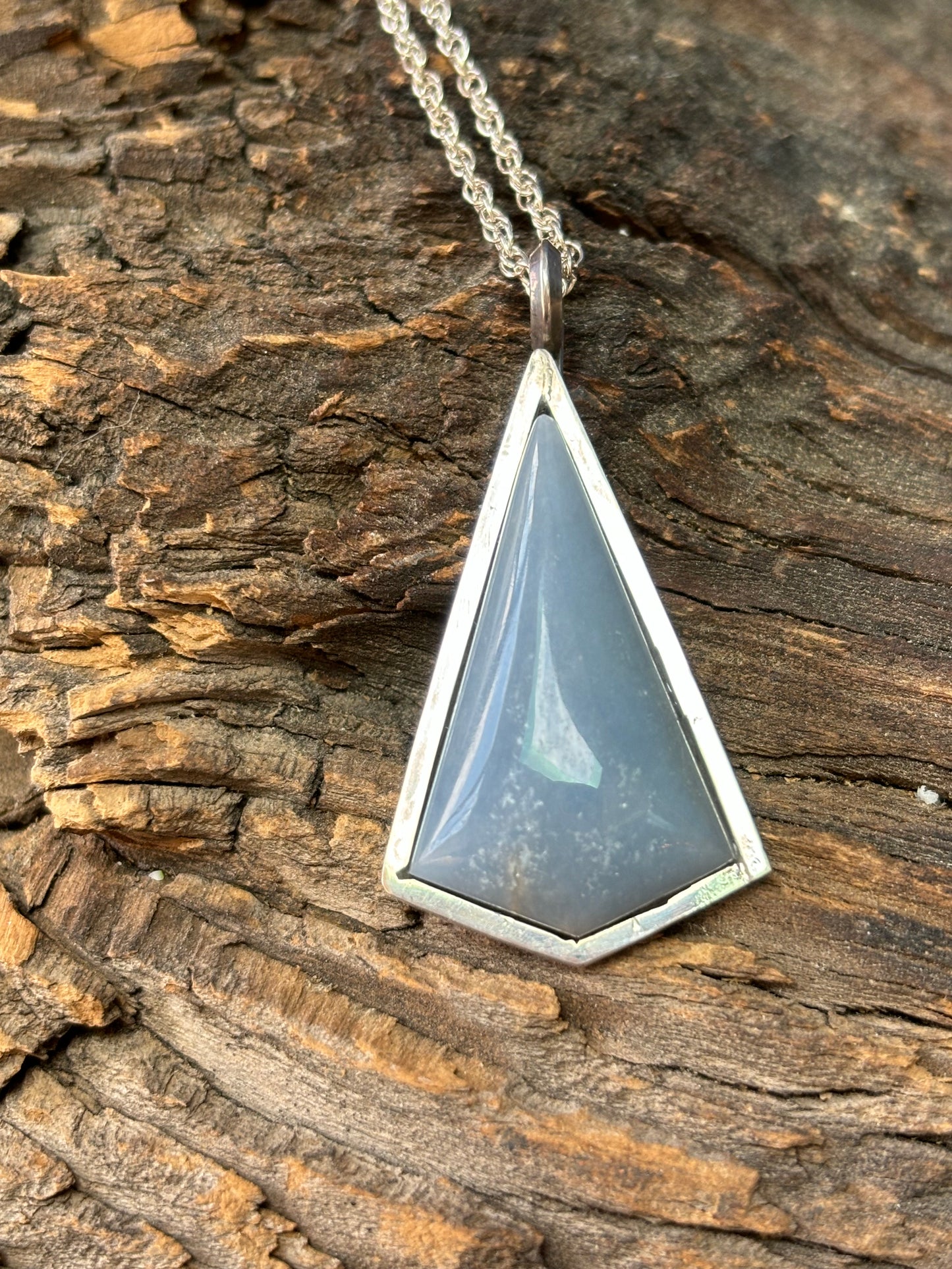 Peru Celestite and Sterling Necklace