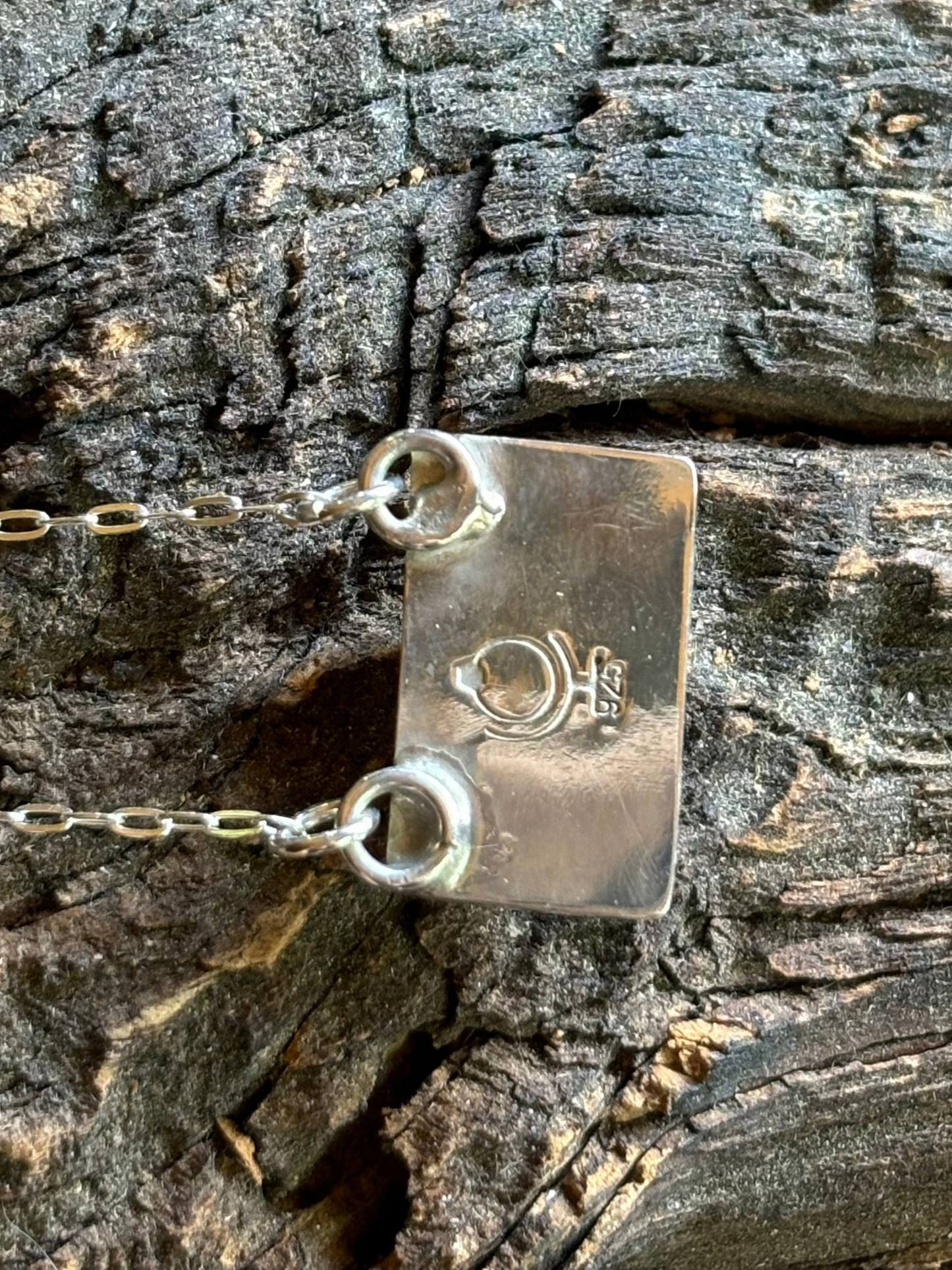 Jerusalem Stone and Sterling Necklace
