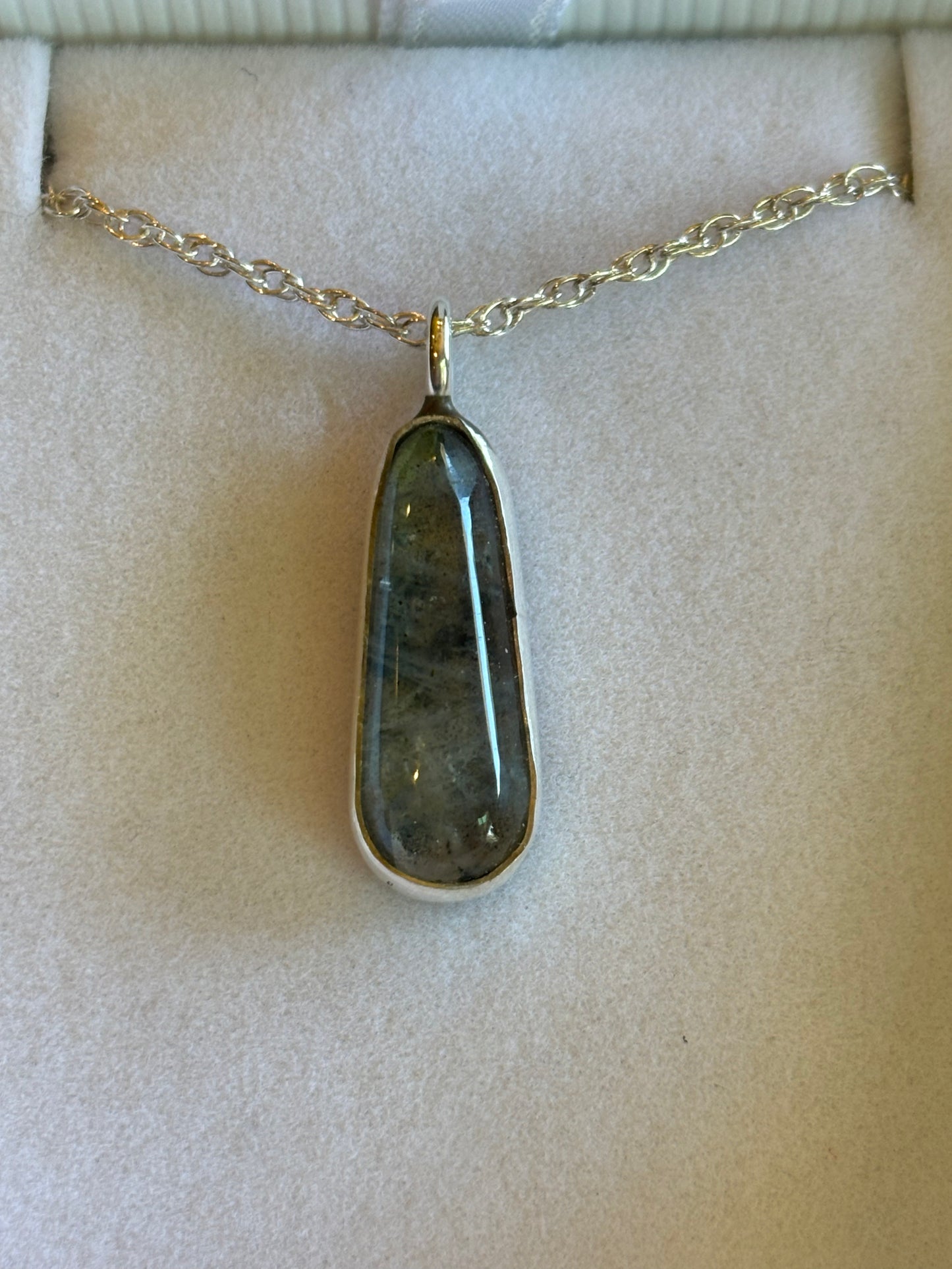 Norway Labradorite and Sterling Necklace