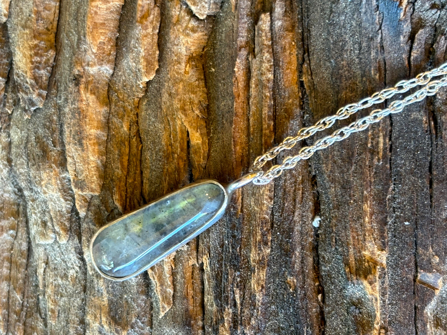 Norway Labradorite and Sterling Necklace