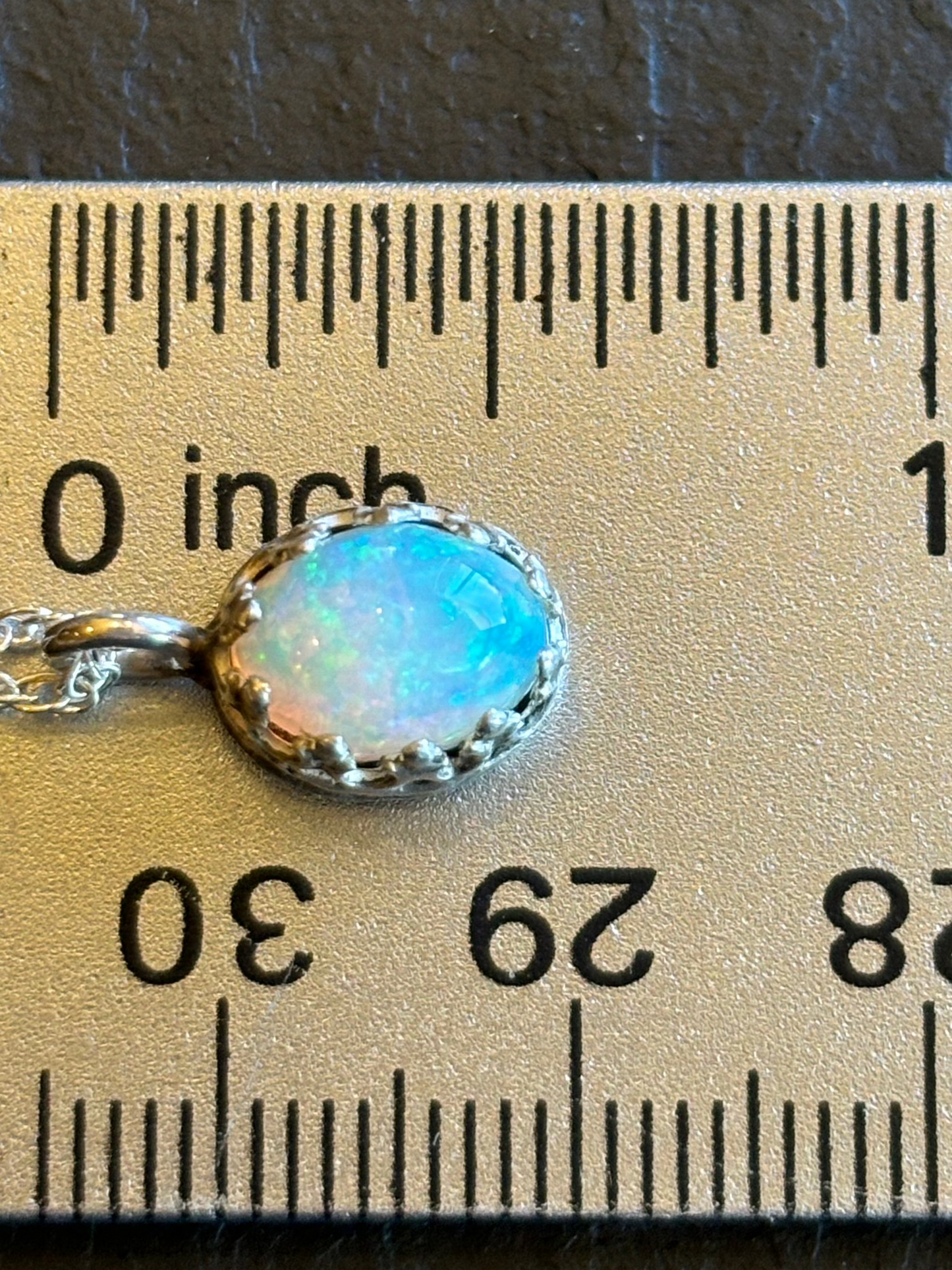 Ethopian Welo Opal and Sterling Necklace