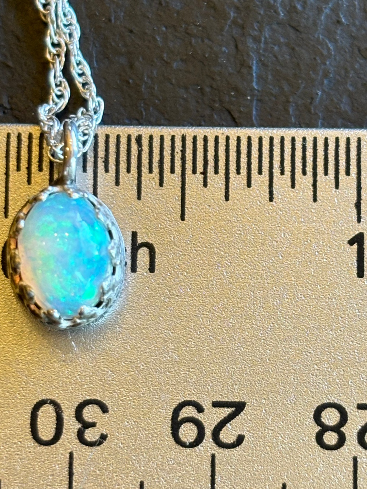 Ethopian Welo Opal and Sterling Necklace