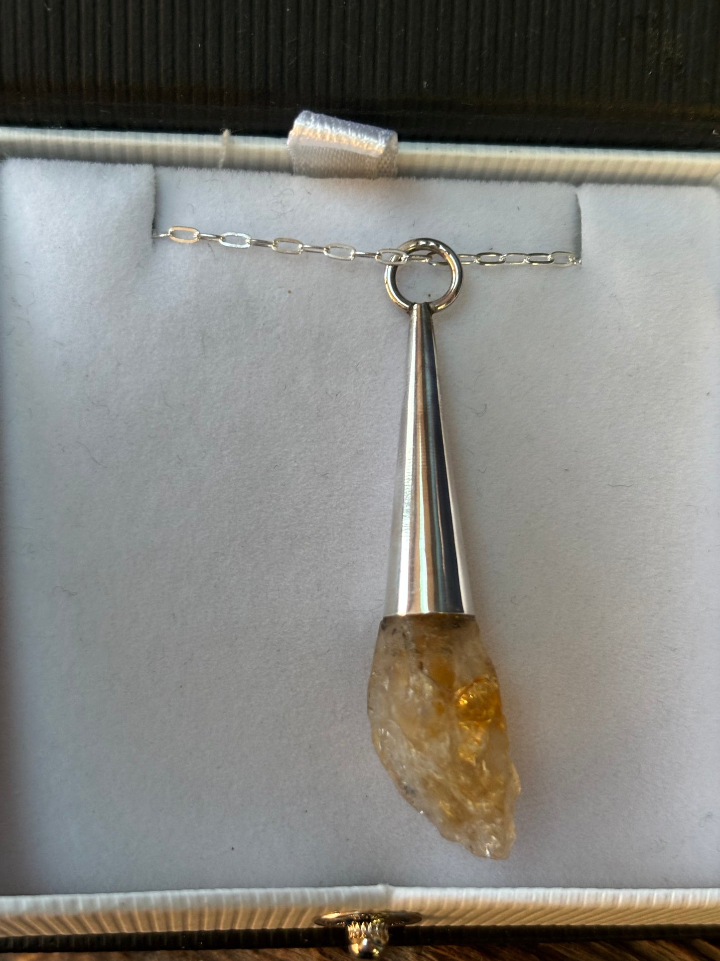 Brazilian Quartz Crystal and Sterling Necklace