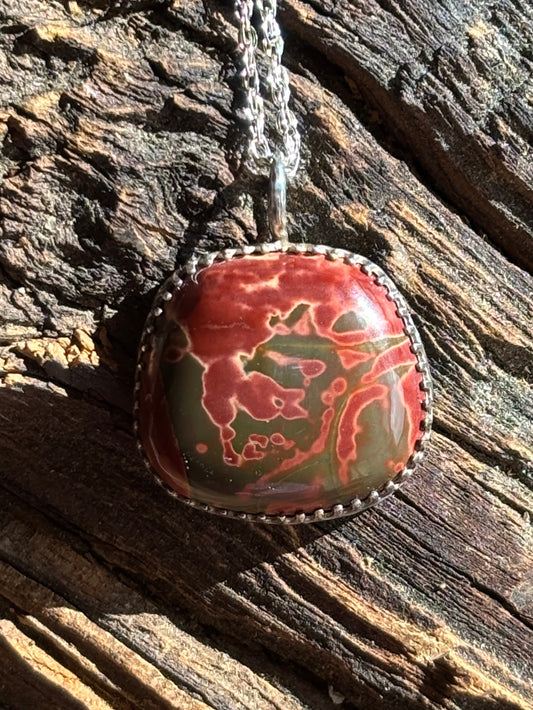 Cherry Creek, China Jasper Necklace