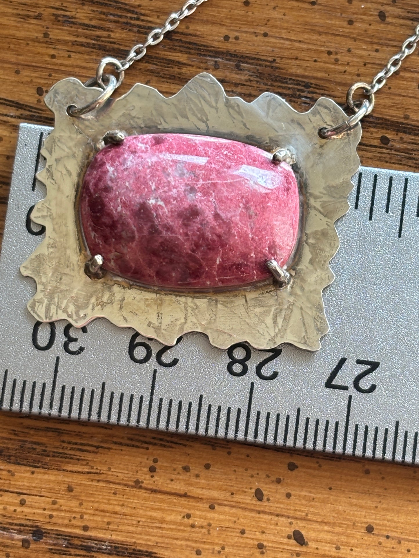 Norwegian Thulite Pink Necklace